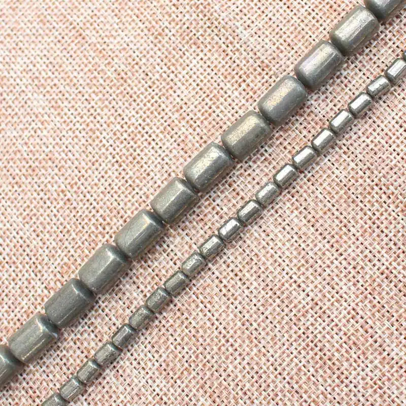 Natural Pyrite Protruding head column Beads 15inch per strand,For DIY Jewelry Making !We provide mixed wholesale for all items!