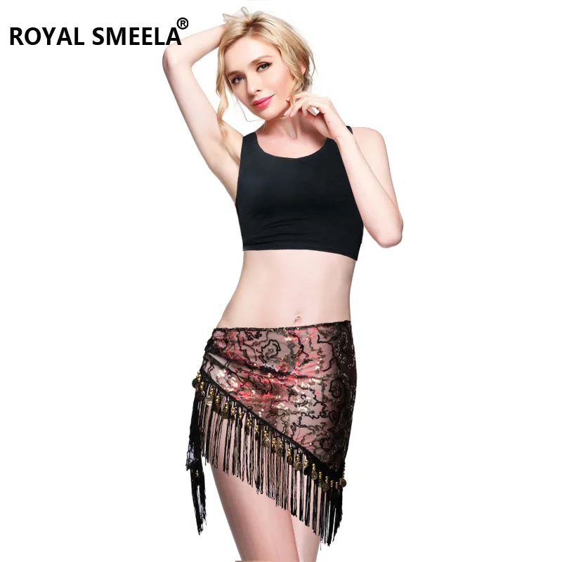 Embroidery Egypt belly dance hip scarf tassels Hip Scarves Tribal Belly dancing Belt Sexy sequin belly dance costume wear 9758