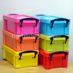 6 Color Mini Plastic with Lid Collection Files Container Case Storage Box 0.5 Liter for Rice Flours Biscuits Suger Storage