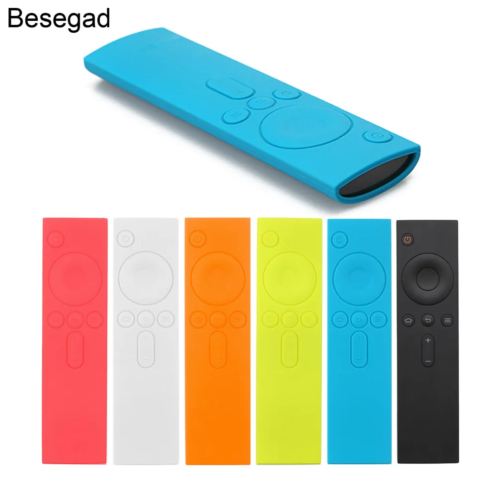 Besegad Soft Protective Skin Wrap Case Cover Shell Skin for Xiaomi Mi TV Box Standard Mini Enhanced Edition Controller