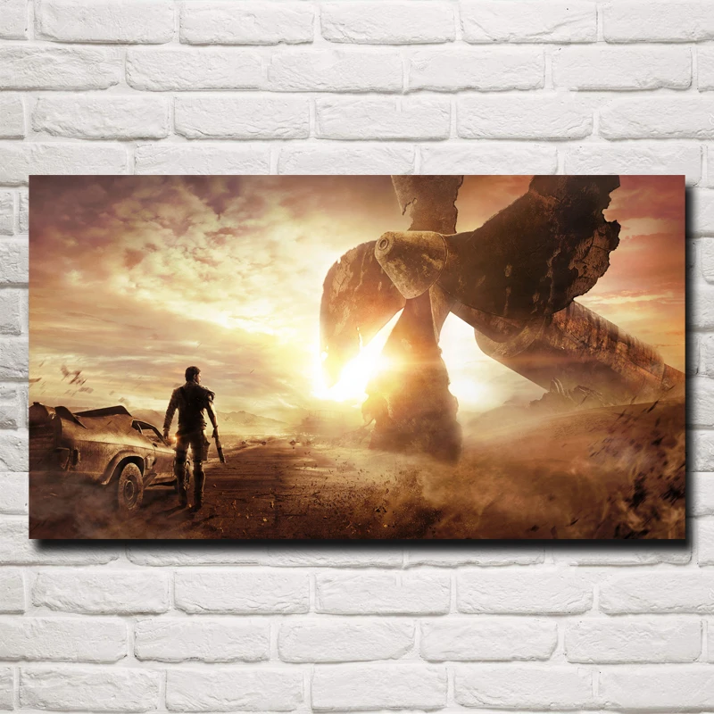 FOOCAME Mad Max Fury Road Movie Posters and Prints Living Room Art Silk Fabric Wall Painting Home Bedroom Decoration Pictures