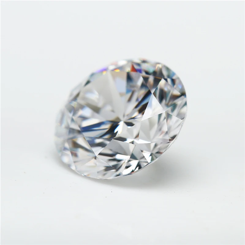 100pcs/50pcs Size 3.0~25mm 5A White Loose Cubic Zirconia 6mm Bead Stones Round Cut Zircon