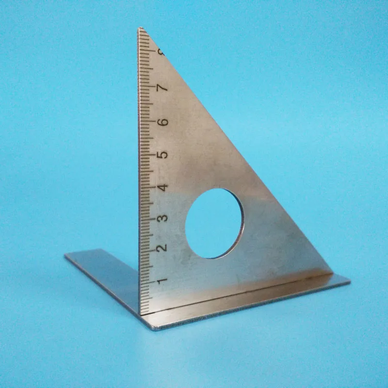 Multi-Purpose Stainless Steel Woodworking Scribe 45-Degree Angle Ruler Woodworking Ruler