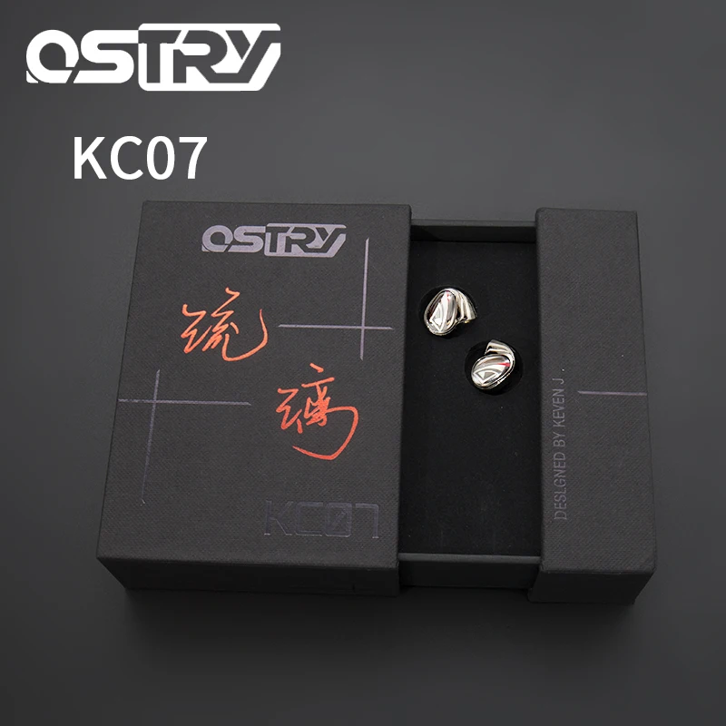 OSTRY KC07 Fone de Ouvido Unidade Dupla Tecnologia Híbrida 10 milímetros CCAM Equilíbrio Armadura Unidade de Fones de ouvido