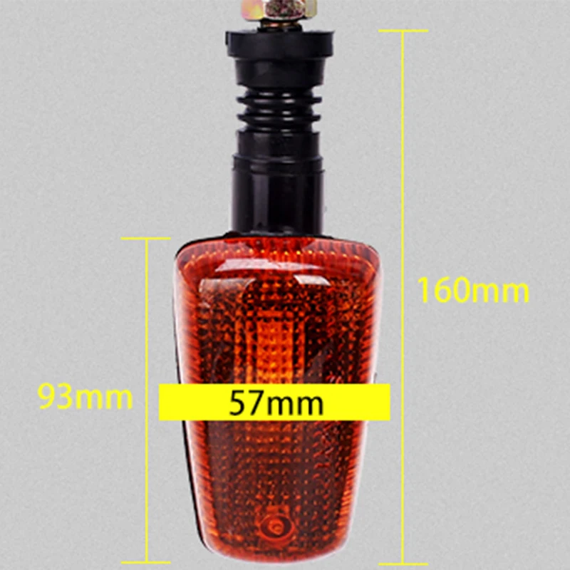 Motorcycle Turn Signal Indicator Light Turning Amber Bulb Blinker Flash Lamp for yamaha XJR400 XJR1200 XJR1300 FZR250 FZR400