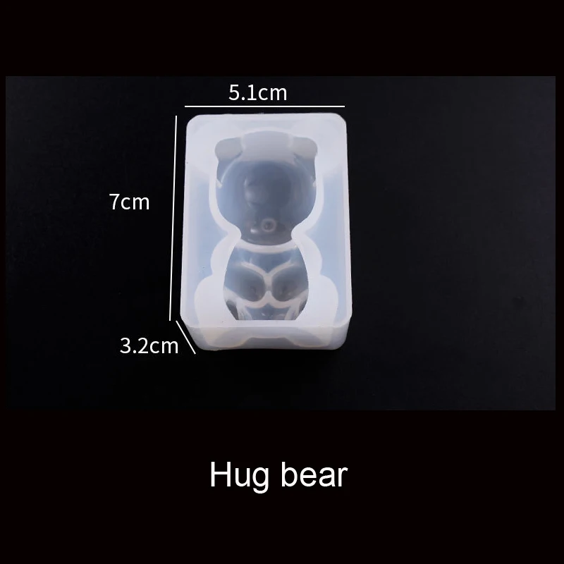 1PC Kinds of Bear Pendant DIY Silicone Dried Flower Jewelry Accessories Tools Equipments Resin Molds