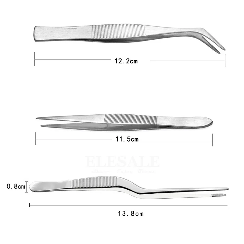 1-5 Pcs Mini Portable Stainless Steel Tweezers Wound Treatment Tool For Grip Small Things Repair First Aid Kits Supplies