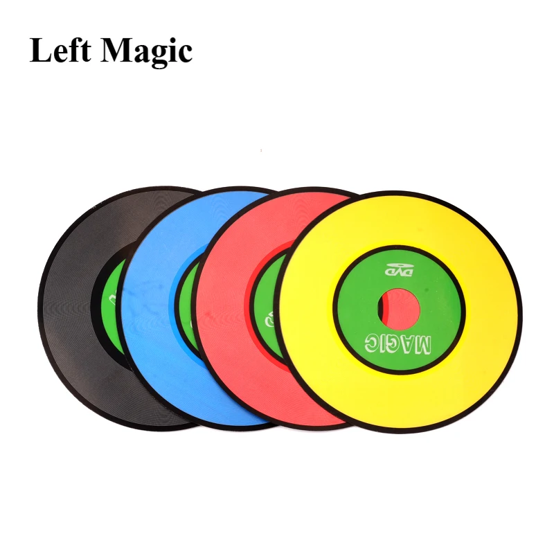 Color Changing CDs / Vanishing CD Magic Tricks (Not Include Silk) DISK Clip Stage Magic Props Mentalism Illusion Gimmick