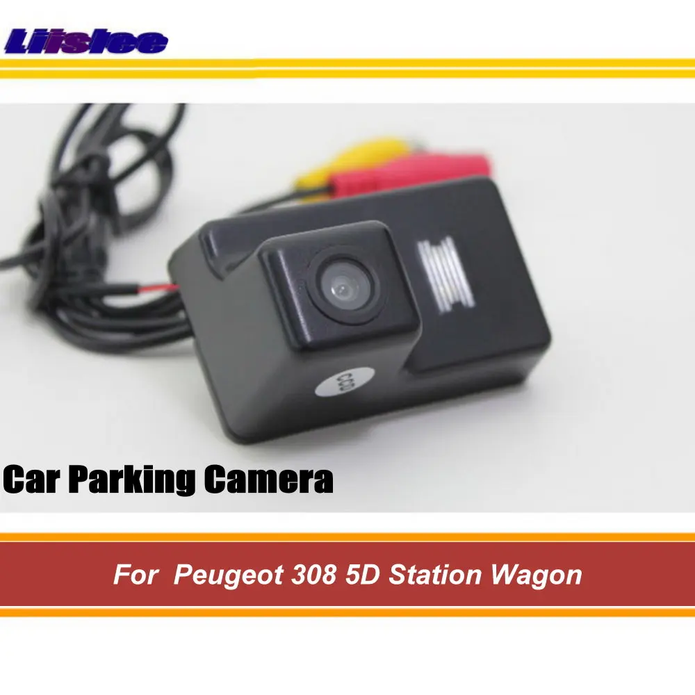 For Peugeot 308 Station Wagon Car Reverse Back Rear View Camera  Accessories HD CCD NTSC RAC Integrated Dash Cam Kit