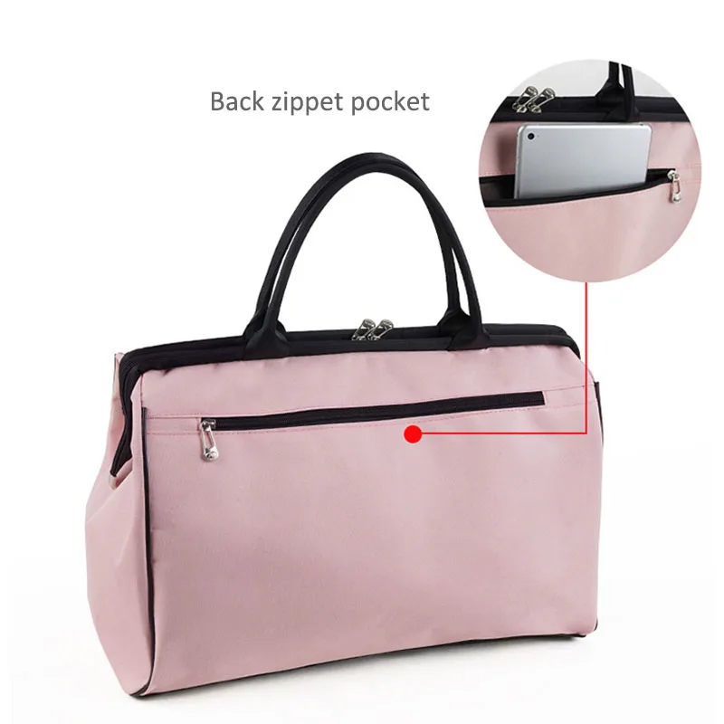 Women Overnight Weekend Fitness Bag Ladies Stripe Yaga Gym Big Travel Bag Light Men Foldable Outdoor Bags Korean  XA37WB