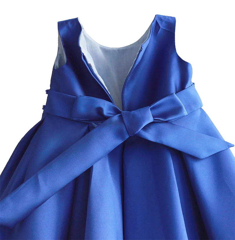 Thick Satin Dress for Girls Beading Birthday Wedding Party Girl Kid\'s Dresses Formal Ball Gown 3 to 7 Years