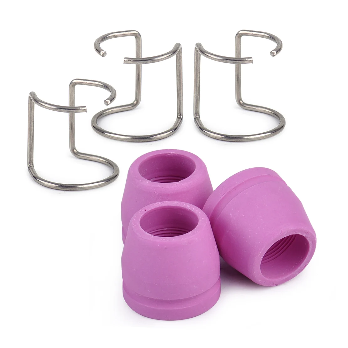 

LETAOSK High Quality 3Pcs Pink Shield Cup with Spacer Guide Kit fit for Plasma Cutter Torch AG-60 SG-55 WSD-60