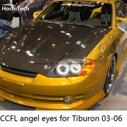 HochiTech Excellent CCFL Angel Eyes Kit Ultra bright headlight illumination for Hyundai Tiburon 2003 2004 2005 2006