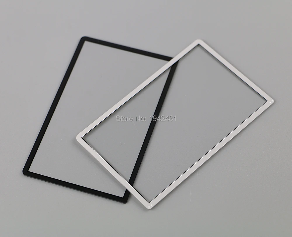 1PC Black White Top Screen Frame Lens Cover LCD Screen Protector Film For New 3DS Console