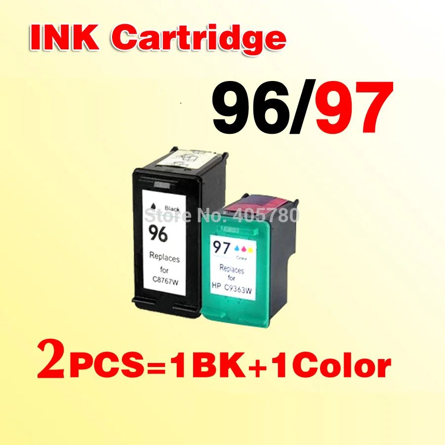 2x ink cartridge for96 for97 compatible for 96 97 Deskjet 460 460c 460cb 460wbt 460wf 5740 5740xi 5743