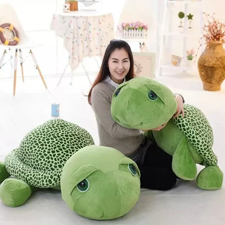 20-30 cm new arrived cartoon Big eyes green turtle plush toy tortoise Wedding dolls child gift cushion birthday pillow big size