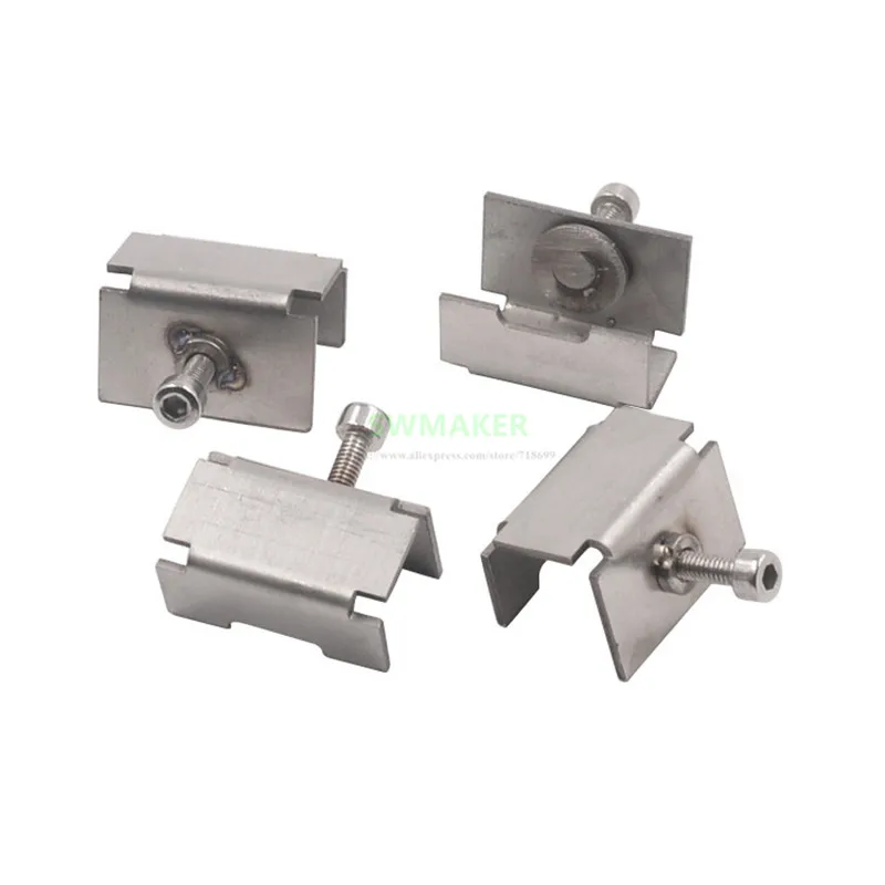 

4pcs 3D printer Special heated bed glass clamp clip Stainless steel clip for Reprap 3D printer accessories parts