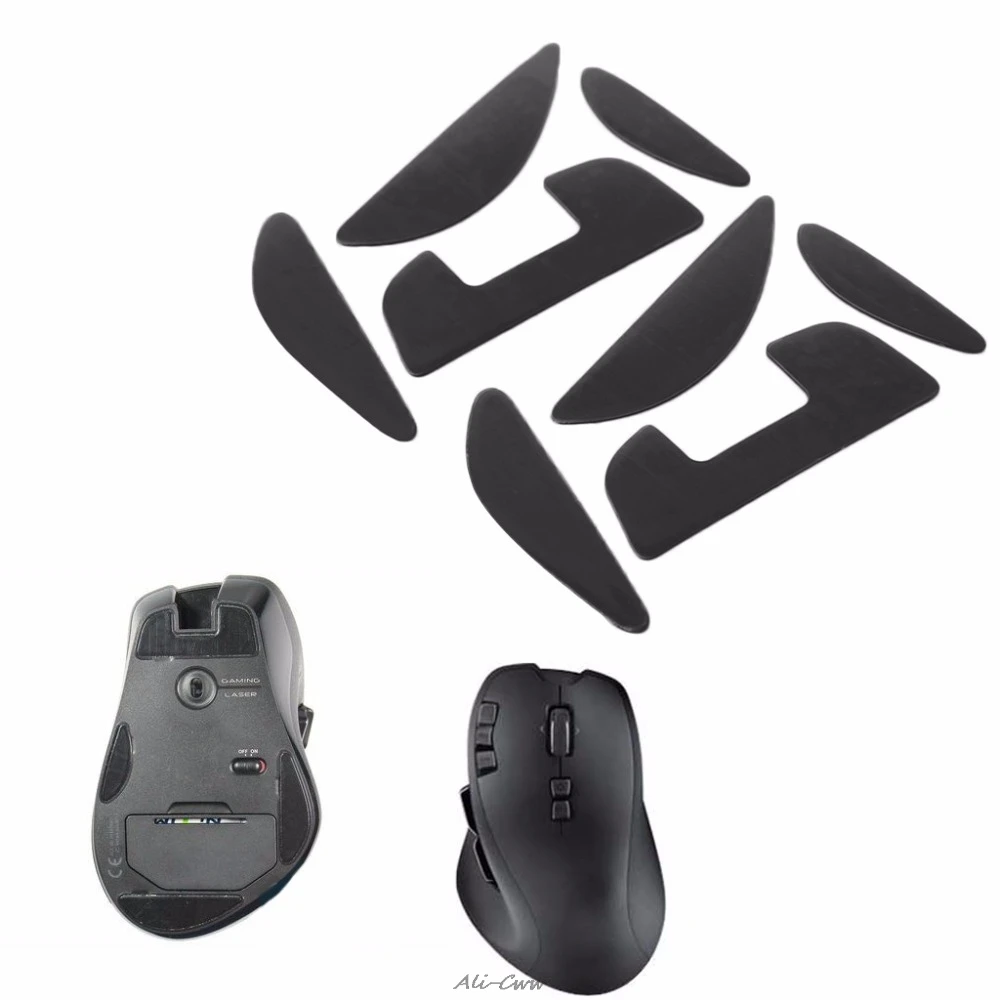 

2 Sets Black Mouse Feet Skates Mouse Mice Skate Pad for Logitech G700 G700S Laser Mouse New