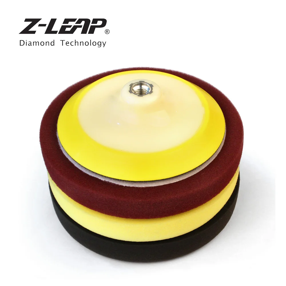 

Z-LEAP 7" Buffing Sponge Polishing Pad Auto Car Polishing Buffer Wheel With 6" Backing Pad Car Polisher Sanding Waxing Cleaning