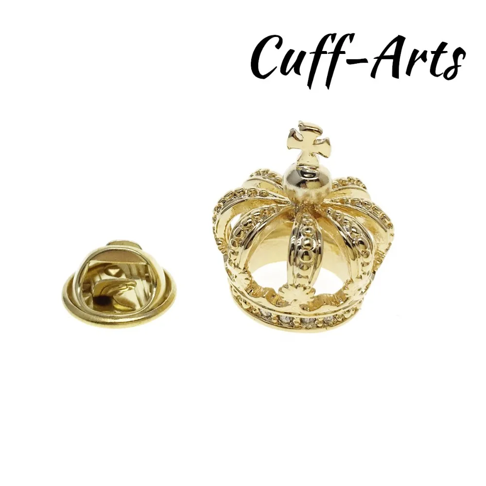 بروش التلبيب دبوس للرجال دبابيس ودبابيس ثلاثية الأبعاد تاج التلبيب شارة بدبوس بروش مجوهرات بواسطة أزرار أكمام P10169