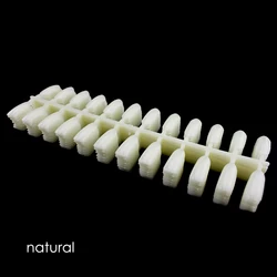 120/240PCS False Nail Art Tips for Book Nail Polish Display Gel Stick Display Practice Natural Color Nail Frame Stand Tool