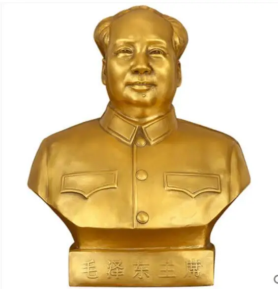 Pure copper bronze crafts great man Mao Zedong statue home office table decoration