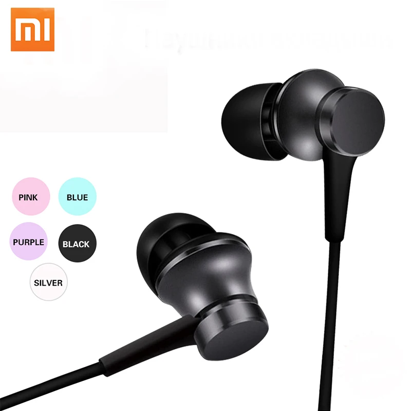 Xiaomi Mijia Smart Earphones Piston 3 Fresh Version In-Ear With Mic Wire Control For Mobile Phone For Xiaomi 5 5s 6 For Iphone