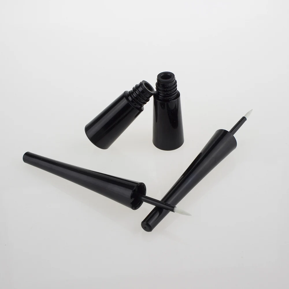 100pcs 3.5g plastic empty eyeliner pen best , sale 3.5ml empty liquid eyeliner pens with brush , black 3.5ml eyeliner with a pen