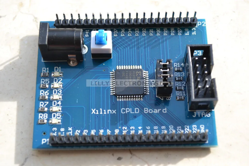 3.3V Xilinx XC9536XL CPLD Test Learn Development Board with JTAG Interface