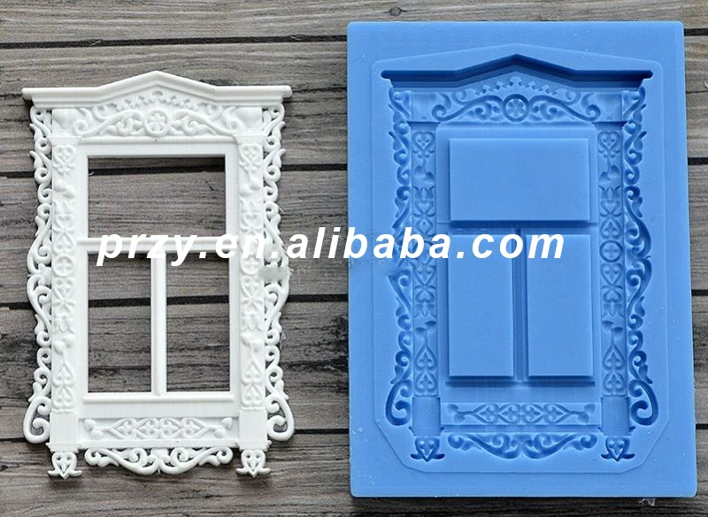 

Mold Silicone Window Crafts Decorating Cake Candy Making Fondant Mold Silicone Clay Resin Moulds Silicone Rubber PRZY 001