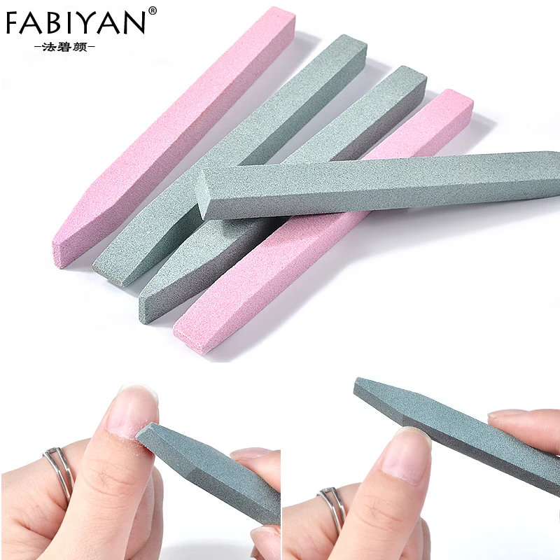 2PC Nail Art Grinding Stone Bar File Exfoliate Quartz Scrub Carving Rod Cuticle Remove Stick Pusher Dead Skin Manicure Care Tool