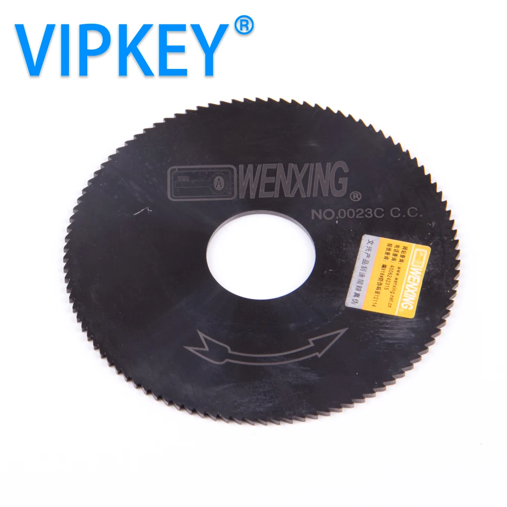 

NO:0023C.C.C type 80*1.4*22mm tungsten wenxing key cutting machine key blade cutter 100G right side cutter saw blade