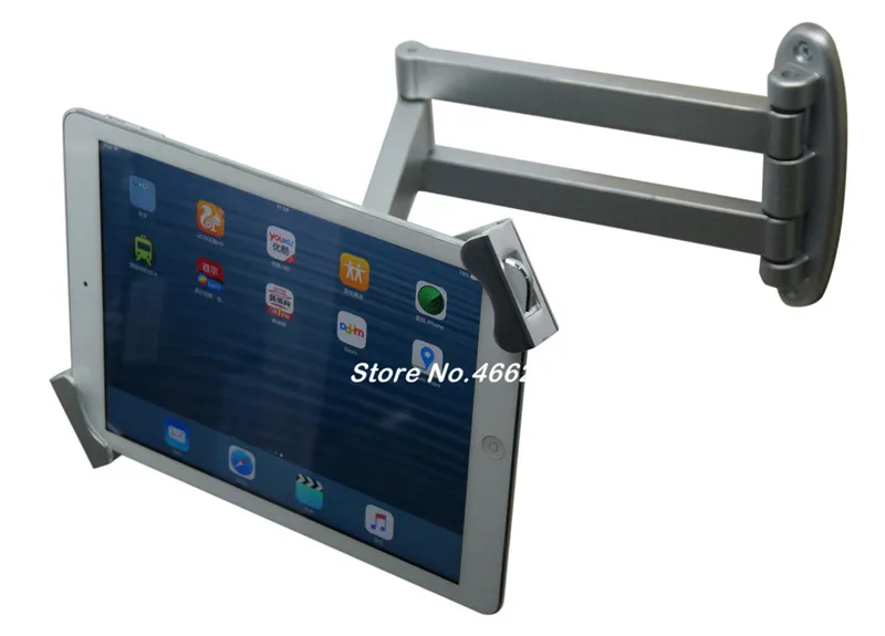 7-10.1นิ้ว Android แท็บเล็ต Vesa Wall Mount Security Articulating ล็อคยึด Dispaly สำหรับ Samsung 10 "สำหรับ surface Pro