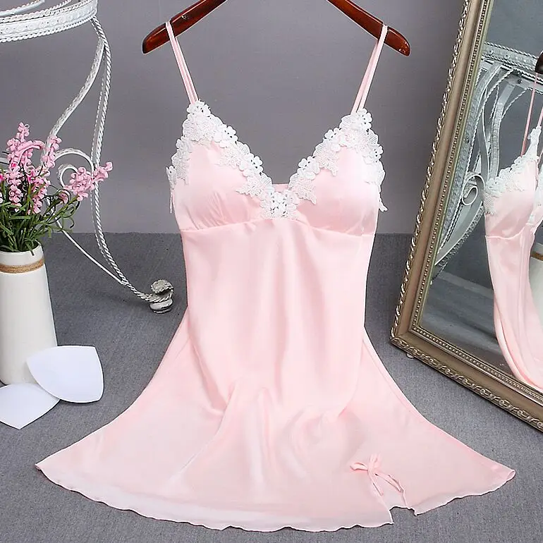 Sexy Red Women Mini Robe Nightwear Nightdress Nighty Nightgown Suspender Skirt Sleepwear Rayon Sleeveless For Female M-XXL