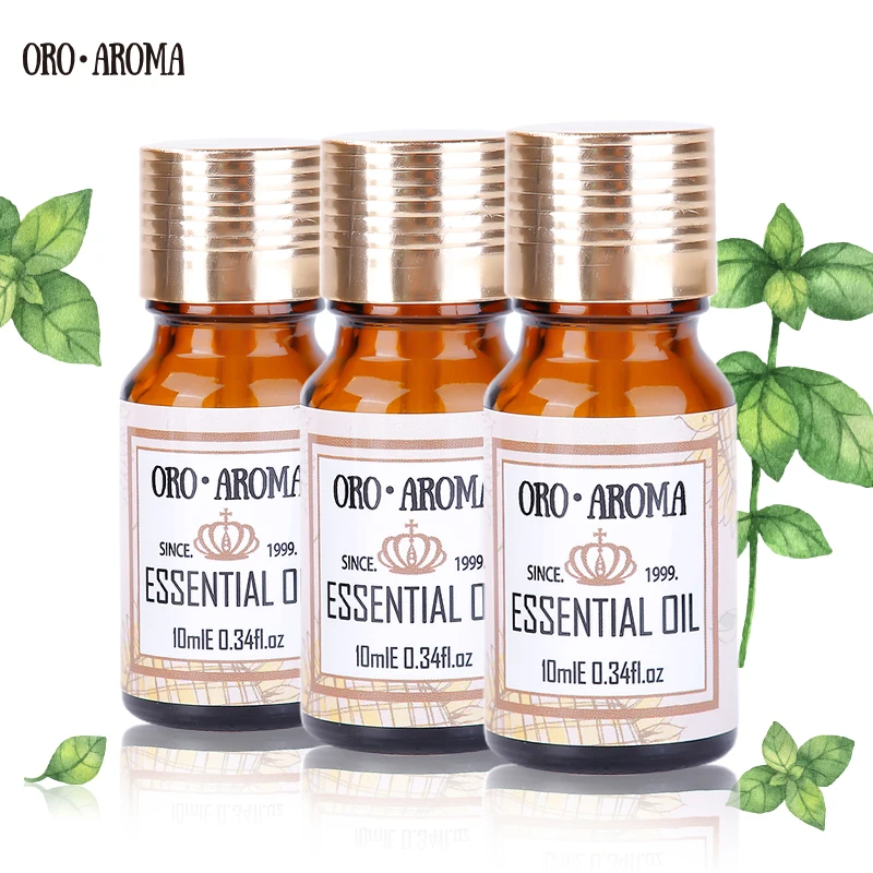 

Oroaroma Rose Peppermint Clove Essential Oils Pack For Aromatherapy Massage Spa Bath 10ml*3