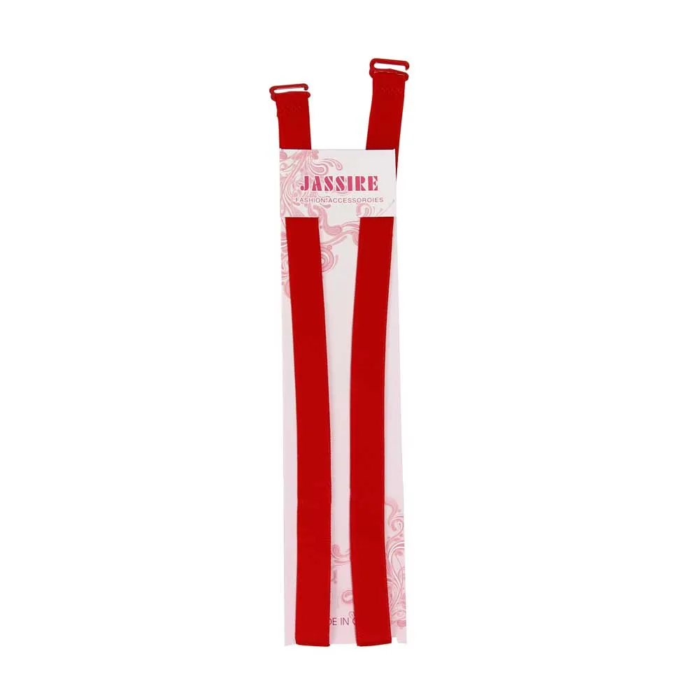 1 Pair 1.5CM Candy Color Double-Shoulder Adjustable Shoulder Strap Pectoral Girdle Elastic Bra Straps -MX8