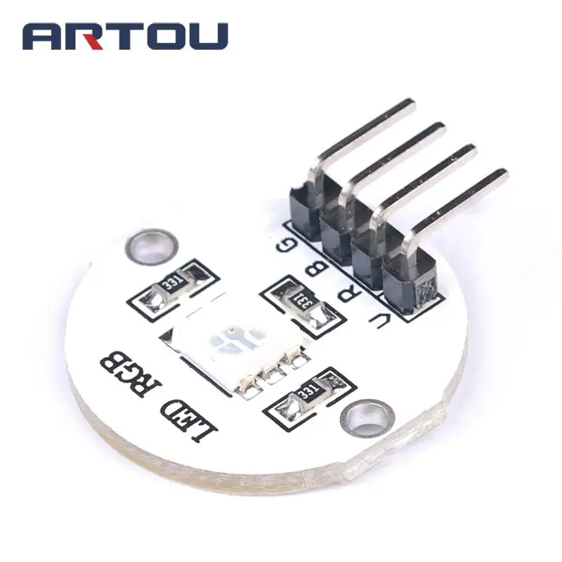 5050 SMD Full Color RGB LED Light Lamp Module Extender Board Colors Changeable for 51/AVR/AVR/ARM/Arduino E5M1