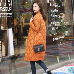 TOP Quality Spring Winter Women Ultra Light Down Long Jacket Casual Female Portable duck feather Coat Jackets Lightweight Parkas