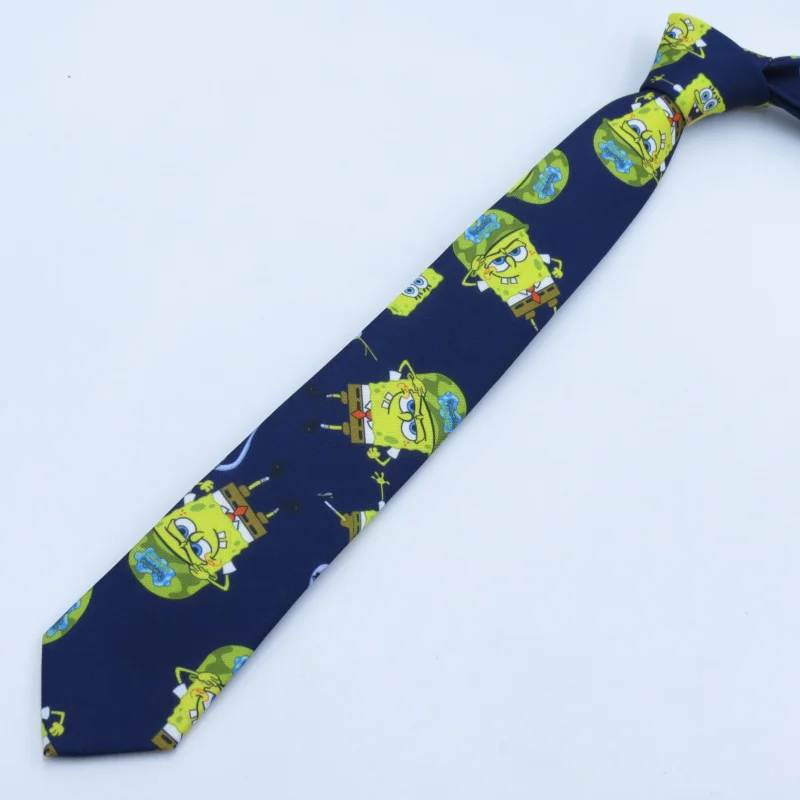 leisure Narrow ties men\'s  fashion 6cm hand-tied slender tie yellow sponge baby cartoon design creativity necktie