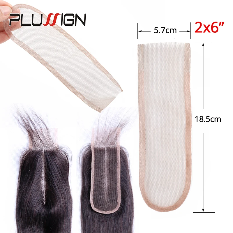 Plussign 2X4/2X6/4X4 Schweizer Spitze Muster Net Für, Der Perücke Toupet Top Verschluss Foundation Haar Zubehör Monofilament 3 größen