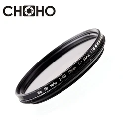 ND Filter Neutral Density ND2 to ND400 Fader Vario Filtiros ND2-400 52MM 55MM 58MM 62MM 67MM 72MM 77MM 82MM 86MM for Canon Nikon