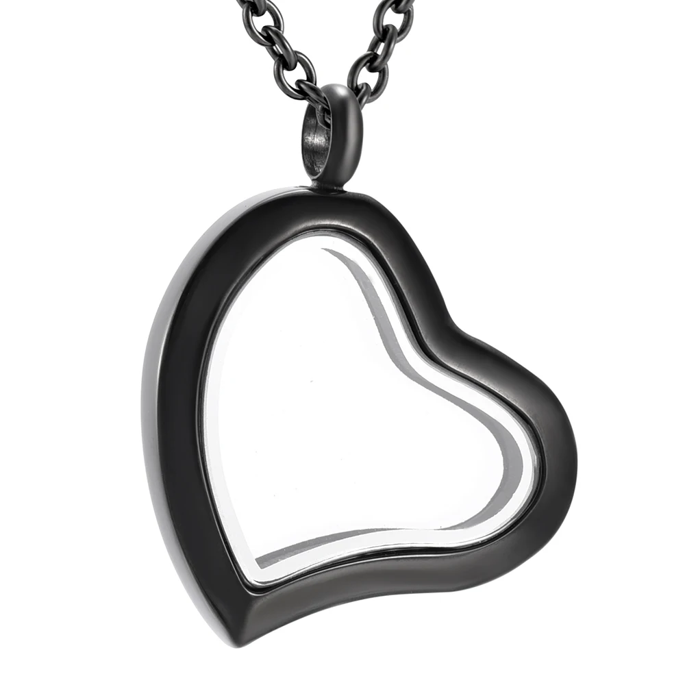 

IJD2405 Newest Exquisite Stainless Steel Heart Cremation Keepsake Pendant Memorial Ashes Holder Urn Unisex Necklace Jewelry Urn