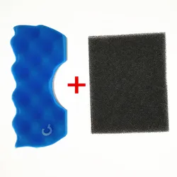 1 Set Blue Sponge Filter + 1 Set Dust Hepa Filter for Samsung DJ63-00669A SC43-47 SC4520 SC4740 VC-9625 VC-BM620 Vacuum Cleaner
