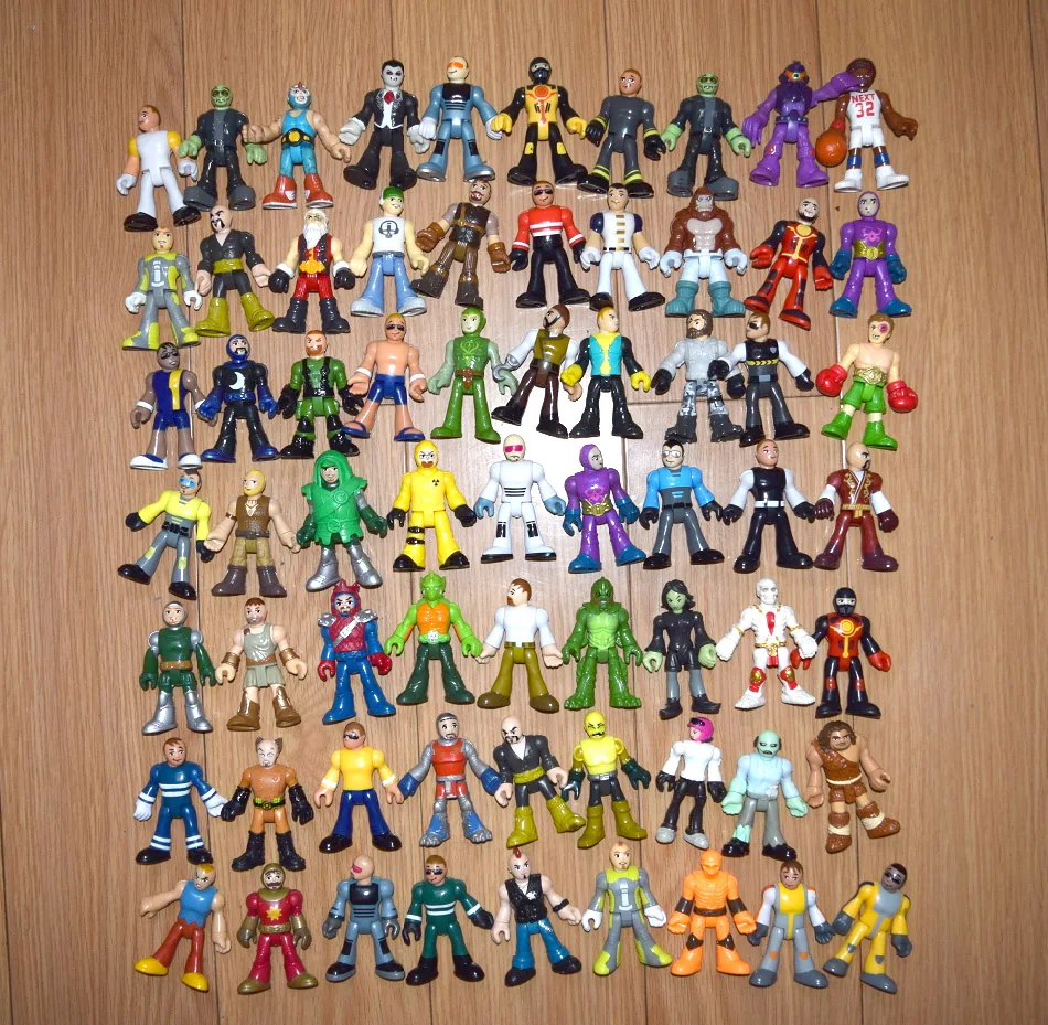 Viel zufällige gemischte imaginext große Abenteuer Space Shuttle Ozean Boot Action figur gesetzt