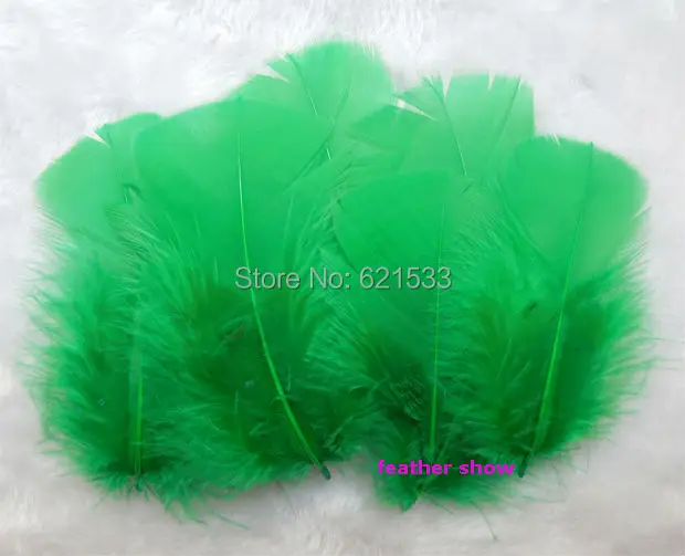 100pcs/lot!6-8cm long-Dark Green Turkey Feathers,Kelly Green Turkey T-base Plumage Feathers,Craft Feathers