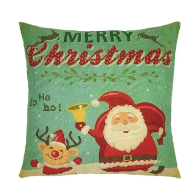 Merry Christmas Decorative Throw Pillow Case 18 X 18 Inch(45*45CM)Cotton Linen