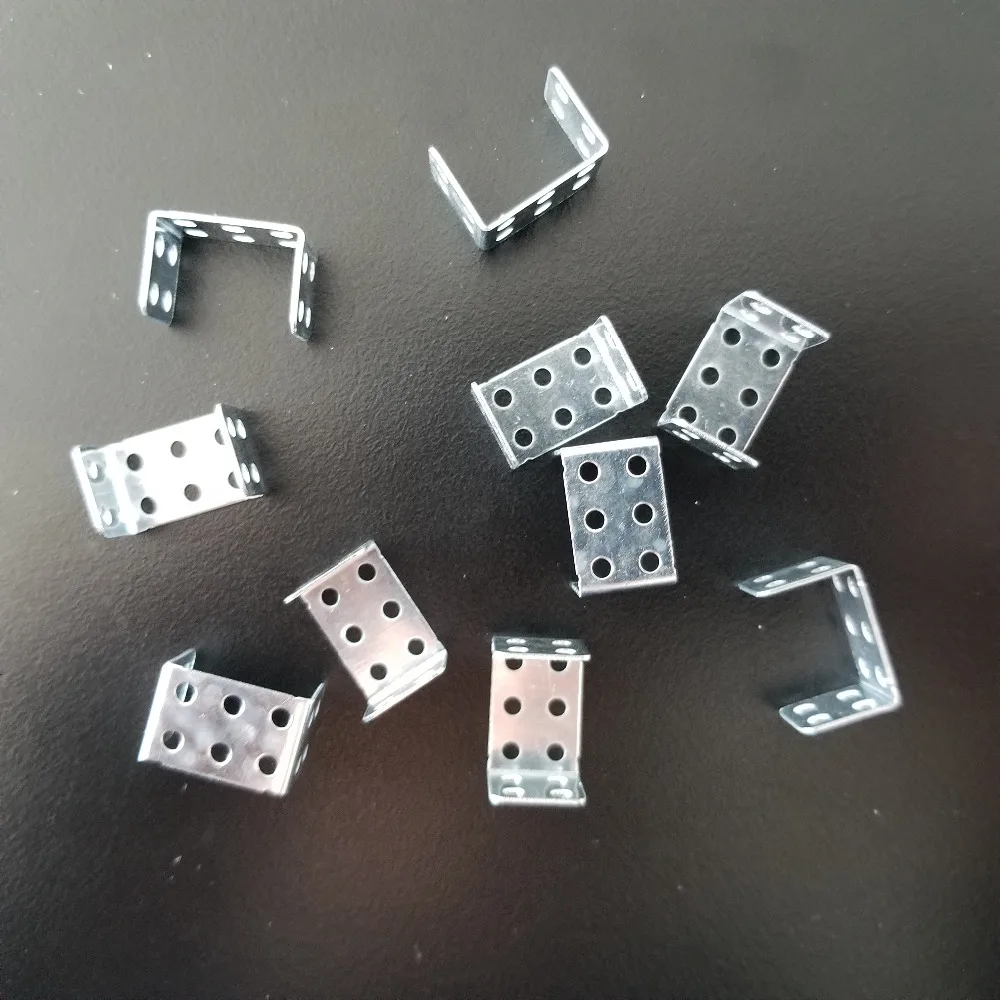 10pcs/bag K995b Double Right Angle U-shaped 15mm Length Iron Corner Bracket DIY Connect Sale at a Loss Italy