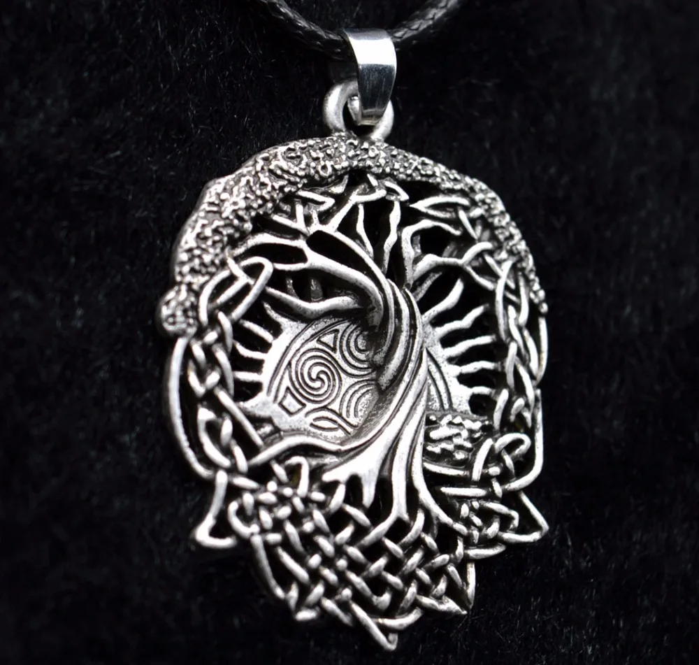 Viking Amulets Jewelry Talismans Celt World Tree Pendant Necklace Viking Pegan Wicca Druid Tree of Life Necklace Free shippin