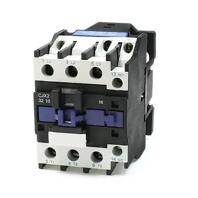 50/60Hz 220V Coil 50A 35mm DIN Rail 3P 1NO AC Contactor CJX2-3210