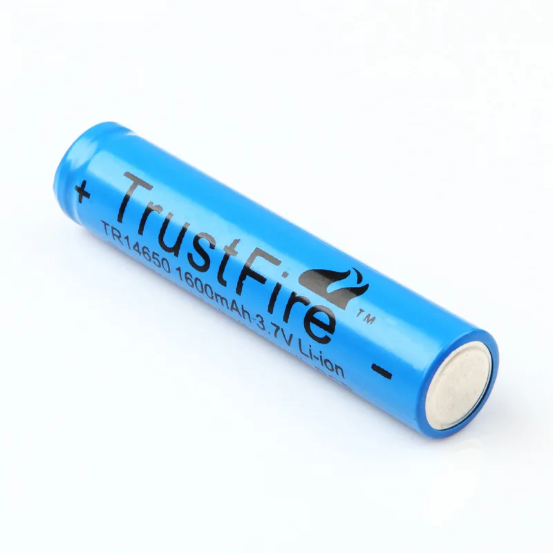 2pcs/lot Trustfire 14650 rechargeable Battery 3.7V 1600mAh Li-ion Camera Flashlight Torch Battery